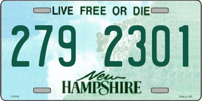 NH license plate 2792301