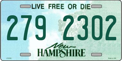NH license plate 2792302