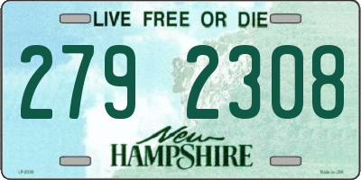 NH license plate 2792308