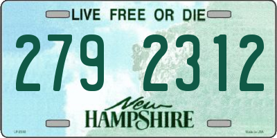 NH license plate 2792312