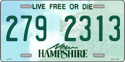 NH license plate 2792313