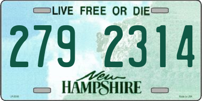 NH license plate 2792314