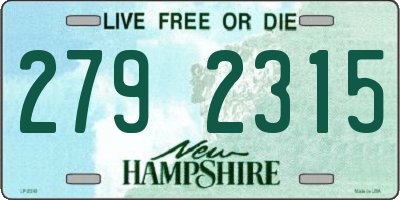 NH license plate 2792315