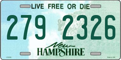 NH license plate 2792326