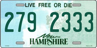 NH license plate 2792333