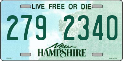NH license plate 2792340