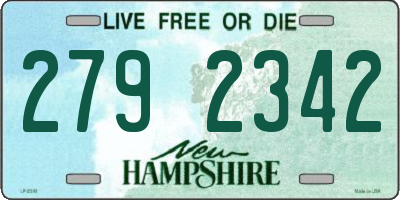 NH license plate 2792342