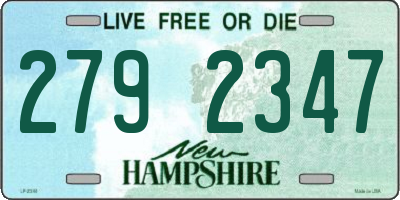 NH license plate 2792347