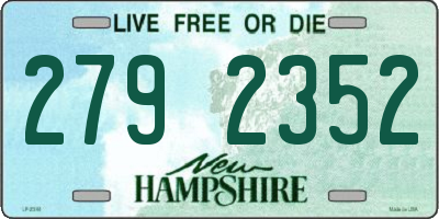 NH license plate 2792352