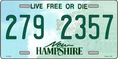 NH license plate 2792357