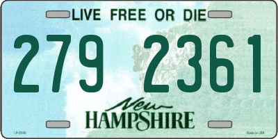 NH license plate 2792361