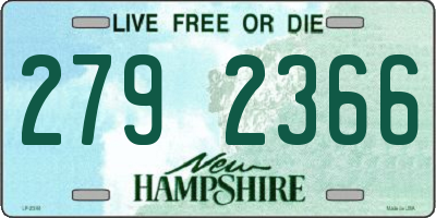NH license plate 2792366