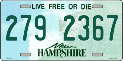 NH license plate 2792367