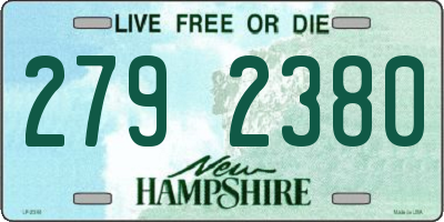 NH license plate 2792380