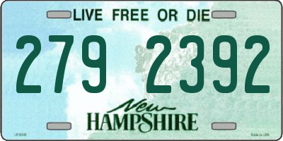NH license plate 2792392