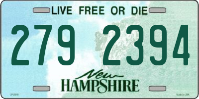 NH license plate 2792394