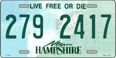 NH license plate 2792417