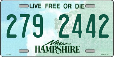 NH license plate 2792442
