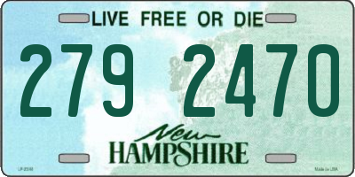 NH license plate 2792470