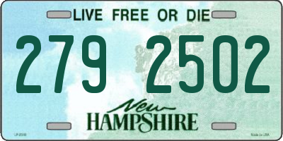NH license plate 2792502