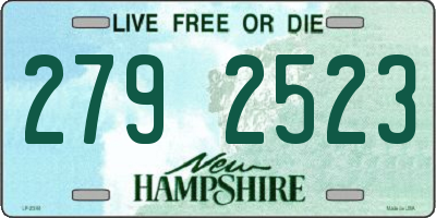 NH license plate 2792523