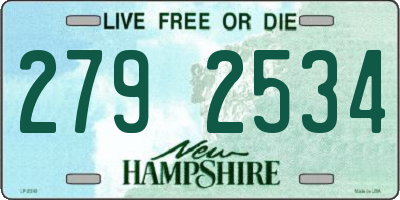NH license plate 2792534