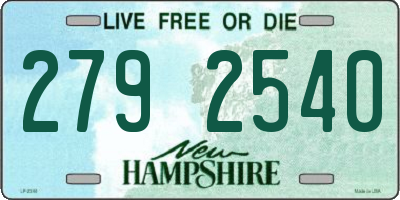 NH license plate 2792540