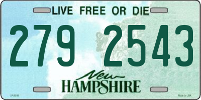 NH license plate 2792543