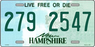 NH license plate 2792547