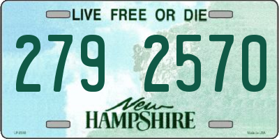NH license plate 2792570