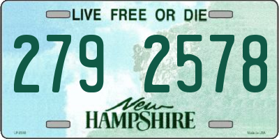 NH license plate 2792578