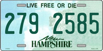 NH license plate 2792585