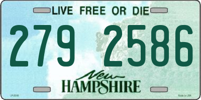 NH license plate 2792586