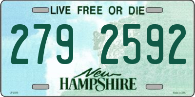 NH license plate 2792592