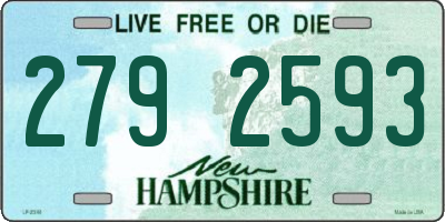 NH license plate 2792593
