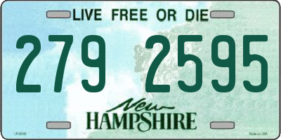 NH license plate 2792595