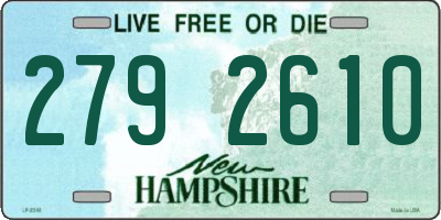 NH license plate 2792610
