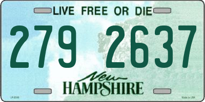 NH license plate 2792637