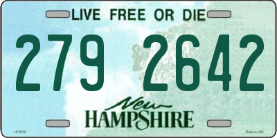 NH license plate 2792642
