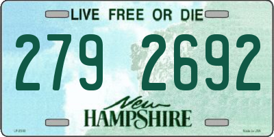 NH license plate 2792692