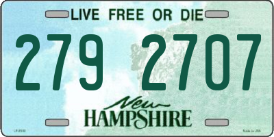 NH license plate 2792707