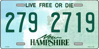 NH license plate 2792719