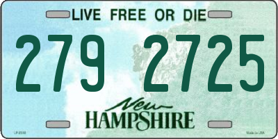 NH license plate 2792725