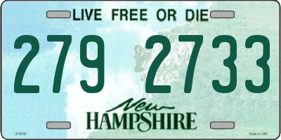 NH license plate 2792733