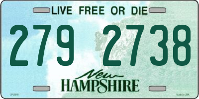 NH license plate 2792738