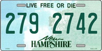 NH license plate 2792742