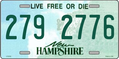 NH license plate 2792776