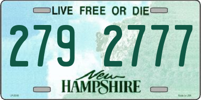 NH license plate 2792777