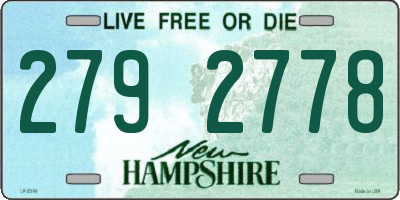 NH license plate 2792778