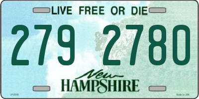 NH license plate 2792780